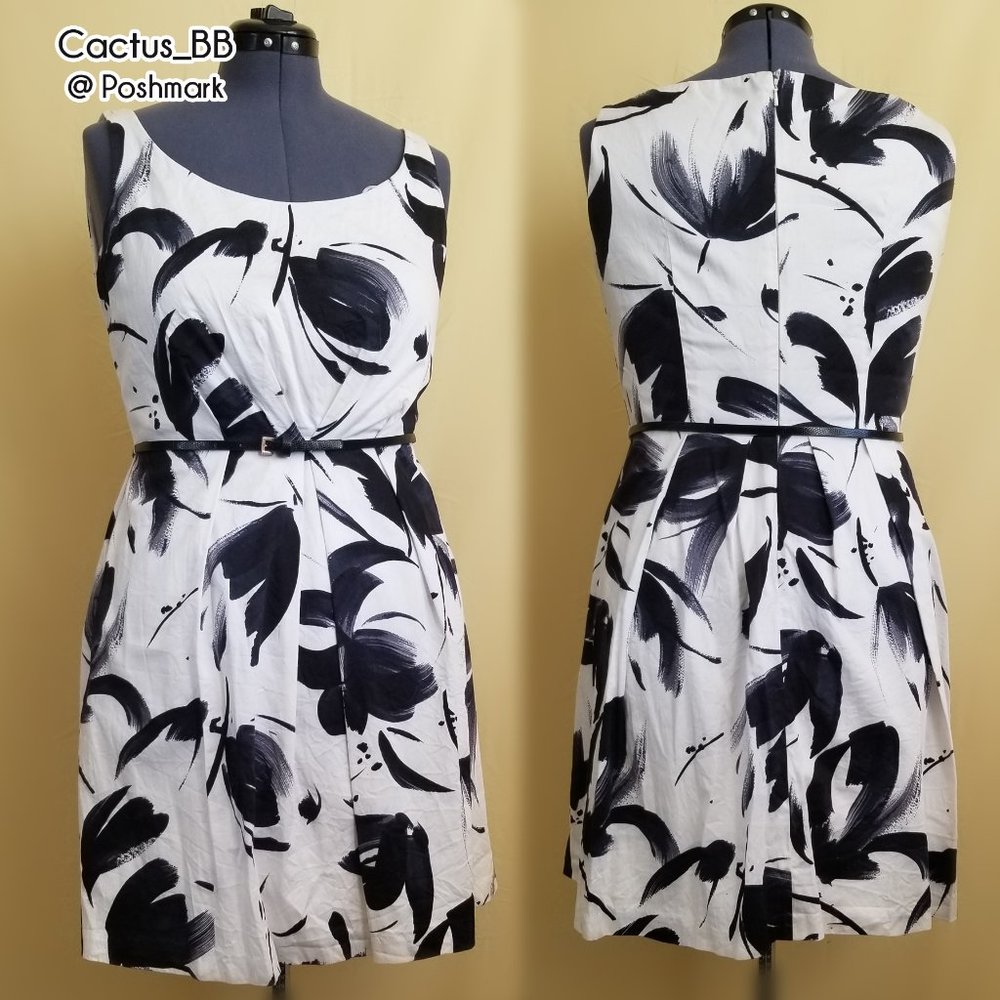 Jones New York Paintbrush Midi Dress size 14P